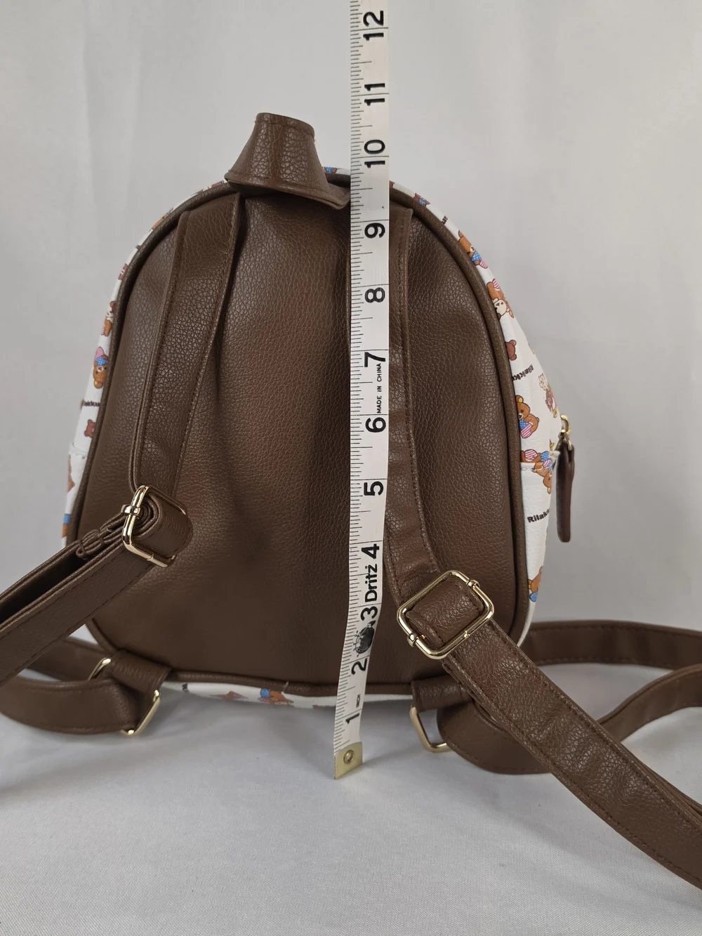 San-X Rilakkuma USA Tour 20th Anniversary Mini Backpack White Brown Kawai